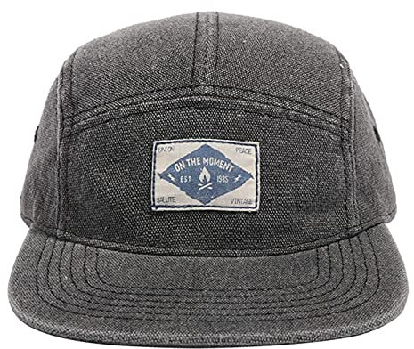 Clakllie Kappe Schwarze 100% Baumwolle Vintage Dad Hat Urban Cap Running Hats Casual Sport Cappy Fitted Cap 5-Panel Kappen Snapback Caps Flat-Bill Baseballkappe,5P02-Black