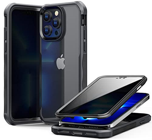 OMGZONE Case compatible with iPhone 14 Pro Max,360 Degree Full Body Case built-in Privacy Screen Protector and Double-Sided Tempered Glass,Rugged Shockproof Bumper Case for iPhone 14 Pro Max,Black