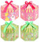 DPKOW 12 Pezzi Scatole Regalo di Pasqua con Nastro, Fai da Te Esagonali Scatole Pasqua Uova Coniglietto Scatole per Bambini, Pasqua Feste Scatole Cioccolato Dolci Scatole per Decorazione Pasquale