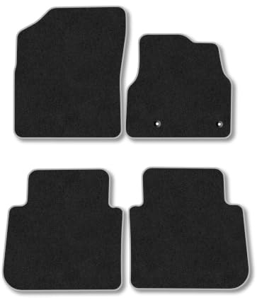 Citroen C3 Picasso (2009-2017) Carpet Car Mats | Grey Edge Trim Tailored Fit Floor Mats Full Coverage Protection Accessories Easy Clean Anti Slip Made in the UK