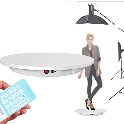 RayGenius 100 kg di Carico Display Stand Elettrico Rotante 360 Gradi Gioielli Titolare Batteria per La Fotografia Video Props di Ripresa,Rechargeable