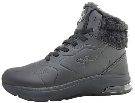 KangaROOS K-PL Dreams Mid Damenschuhe Gefüttert Wanderstiefel Schwarz, Schuhgröße:41 EU