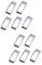 10 Stk taschengurt taschenband schärpen Taschenriemen gürtel schlusselketten bund hunde gurt schmuck Armbänder Magnetverschluss Schnurende Quadrat Magnetschnalle Konverter Armband