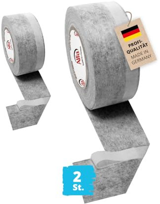 Alfa 2x Fensteranschlussband Grau (Außen) 70 mm x 25 m Profi-Qualität diffusionsoffenes Fensterdichtband