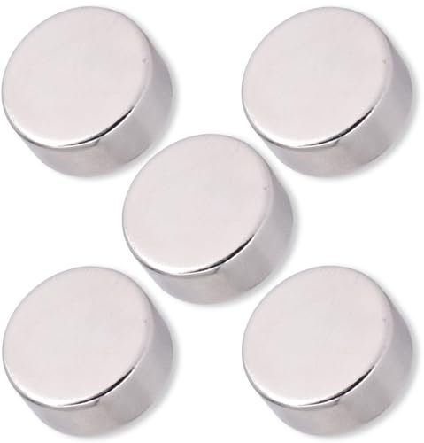 [5 Stück] Neodym Magnet N52 Scheibe 20x9mm - Super Flache 13KG Stark Magnetscheibe 20mm Durchmesser - Neodym Magnete Runde Scheiben