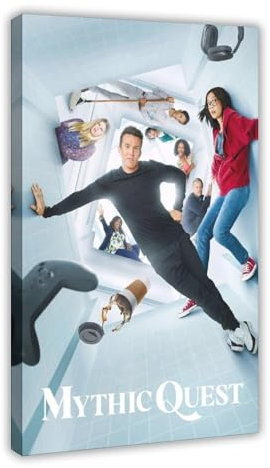 MAYLOVELY Poster aus der Serie Mythic Quest, Leinwand, Schlafzimmer, Dekoration, Landschaft, Büro, Raumdekoration, Geschenk, 30 x 45 cm