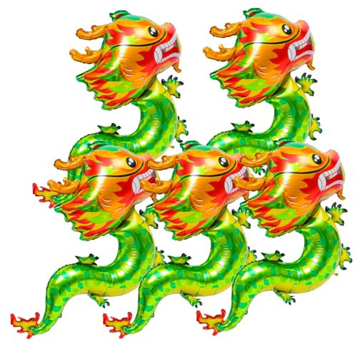 JOINPAYA 5pièces Ballons Dragon pour Nouvel an Décorations Adorables De Fête De Ballons Parfait pour Anniversaire Et Célébrations Festives