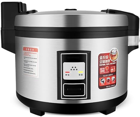 Large Commercial Rice Cooker,With Nonstick Inner Pot,Fast Cooking and 24-Hour Keep Warm,for Restaurants,Hotels and Catering for 10-50 People rice cooker(13L-1350W)