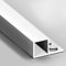 Raouoae Profilé d'angle en Aluminium Anodisé pour Carrelage, Bande De Bordure en Métal 125cm, 2 Pièces, Protection des Bords De Carrelage, Rail De Carrelage Carré(Silver,8mm)