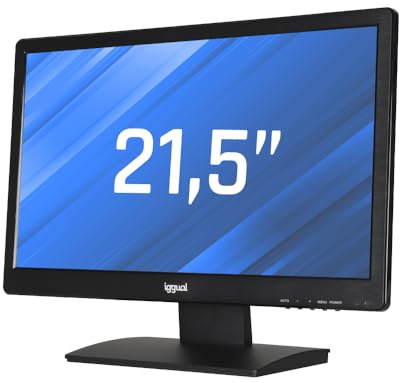 iggual Monitor Táctil de 21,5 LCD, (16:9). - Panel Resistivo 4 Hilos - Compatible Aplicac. TPV/POS. y Sistemas Ope: Windows 7 y sucesivos. -Conex: VGA+HDM+USB-A. -Resolución 1600X900 px. (MTL21CP)