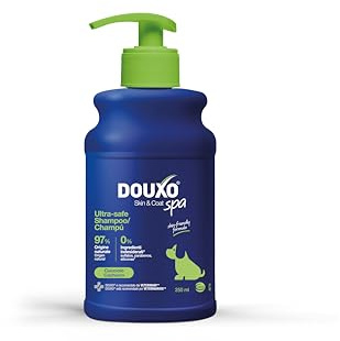 DOUXO® Skin & Coat SPA Ultra-Safe Welpen-Shampoo, 250 ml, reinigt und spendet der Haut Feuchtigkeit, stärkt das Fell, hinterlässt weiches und Flauschiges Fell. Hautfreundliche Formel.