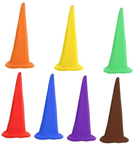 PartyKindom 7 Stück Weihnachtshutkopfschutz Weihnachten Kopfbedeckung Gnomenmütze Weihnachts-Cosplay-Hut Zwerg weihnachten weihnachtsmützen Kostümhüte Neuheit Hut Minihüte basteln Polyester