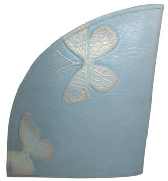 déqua G2 Unikat Geldbörse Leder Schmetterling hellblau