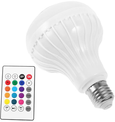 Uonlytech Ampoule Led Rgb Changeante Intelligente Avec Haut-parleur Sans Fil Variateur De Couleurs Dimmable Par Télécommande Lampe Connectée Pour Maison Et Fête