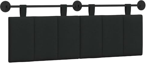 vidaXL Hängendes Kopfteil Stoff, Schlafzimmer, Rechteckig, Modern, Wandmontage, Anpassbares Kopfteil, Ergonomisch, Platzsparend, Akzentpaneel