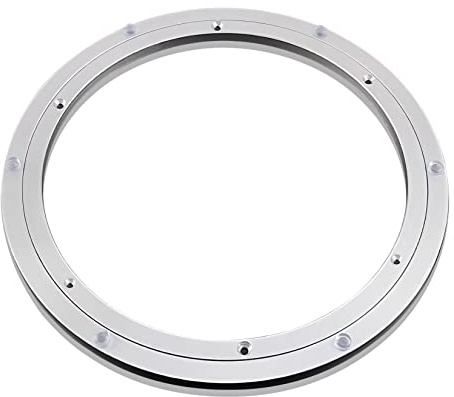 Drehtellerlager aus Aluminiumlegierung, Lazy Susan Drehplatte, Basis, Drehteller, Kugellager, Aluminiumlegierung, Silber, mehrere Größen(250 Mm)