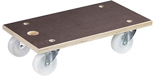 WAGNER Chariot de Transport MM 1143 I 57,5 x 30 cm - Charge 500 kg - Plateau multiplex 24 mm - pour cartons Lourds, appareils et Meubles I Surface antidérapante I certifié FSC® - 20114301