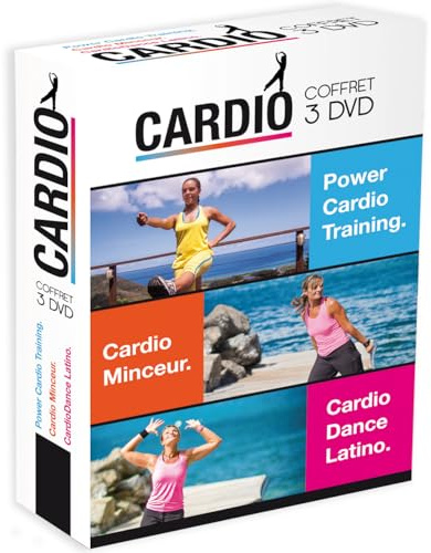 Coffret cardio : power cardio training ; cardio minceur ; cardio dance latino [FR Import]