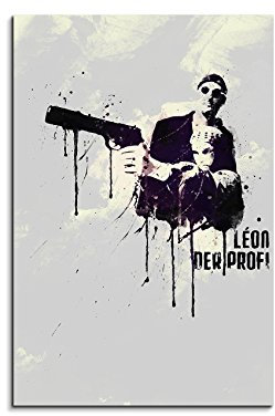 Paul Sinus Art Léon – Der Profi 90x 60cm Keilrahmenbild Kunstbild Aquarell Art Wandbild auf Leinwand fertig gerahmt Original Unikat