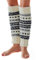 Tibetan Socks Handgestrickte Beinstulpen aus Wolle mit Fleece gefüttert, GRAU, Einheitsgröße