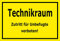 Melis-Folienwerkstatt Aufkleber – Technik-Raum - 30x20cm – S00070-079-C -20 VAR
