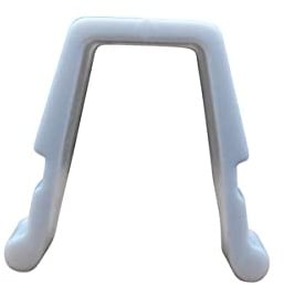 Hochwertige Endfeststeller 10x12 mm (12 Stück) - für Gardinenschienen, Vorhangschienen - Farbe weiß - Verkaufseinheit: 6, 12, 18, 24, 30, 36, 42, 48, 54, 60 Stück (12 Stück)