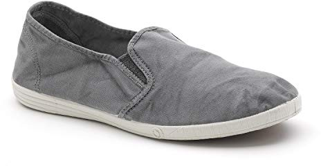 Natural World Eco - 315E Men's Trainers - Organic Cotton Canvas Shoes - 100% EcoFriendly - Grey Color