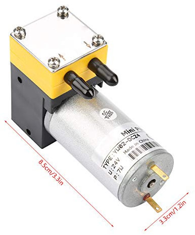 Pompa a vuoto a diaframma in miniatura per aria/liquido 24 V 0.4-1L / min