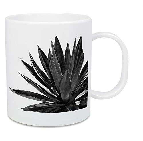 artboxONE Großer Kinderbecher Ginkgo Palm Black White von Orara Studio - Natur
