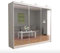 A.C. Milan Modern Double Mirror sliding door wardrobe with LED Light (White, 250 cm)