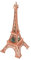 Paris Eiffelturm Lampe Mini Nachtlicht, LED Licht Leucht Desktop Ornament, Metall Modell Handwerk Ornament Schöne Architektur Modell für Heimtextilien für Kinder