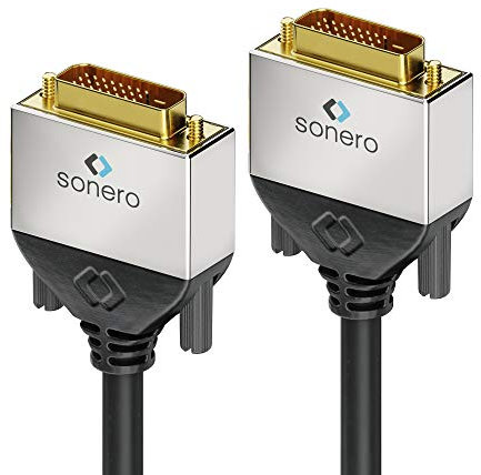 Sonero DVI-Kabel Premium, 10 m, Dual Link, Stecker/Stecker (24+1)