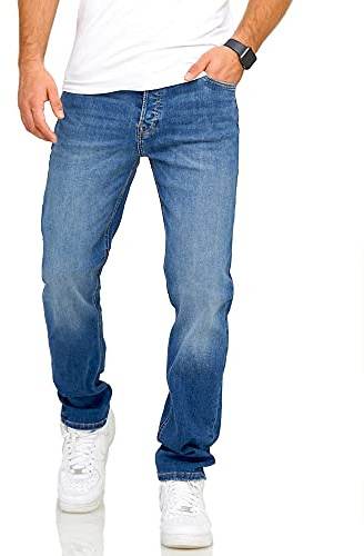 JACK & JONES Herren Jeans Mike ARIS Comfort Fit Denim Herrenhose (34W / 34L, Dark Blue Denim)