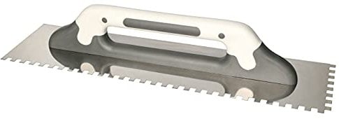 KOTARBAU® Planche à râper en acier inoxydable 480 x 130 mm Spatule dentée 8 x 8 mm pour colle, mastic, truelle dentée