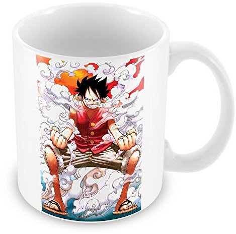 French Unicorn Ceramic Coffee Mug 325ml Luffy Attacks One Piece Japanese Manga Cartoon