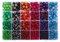 WEWAYSMILE 1500 piezas 24 Estilo Cuentas redondas de cristal craquelado, Cristal de Murano Redondas, con Caja de Almacenamiento, para Collar Pulsera Fabricación de Joyas Manualidades, 4~8mm