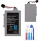 E-yiiviil Ersatzakku WUP-001 Kompatibel mit Nintendo Wii U Gamepad with Tools