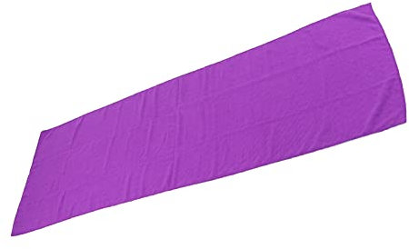 SUNGOOYUE Rutschfestes Yogamatten Handtuch, Plum Blossom Point Baumwoll Yoga Schweiß Absorbierendes Matten Handtuch für das Fitnessstudio, 185cm x 63cm(Lila)