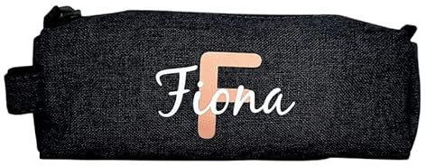mamir home Personalisierte Federmappe für Mädchen & Jungen - Schlamperrolle mit Name und Initial - Geschenk zur Einschulung, Geburtstag, Schule & Büro - Federtasche Etui