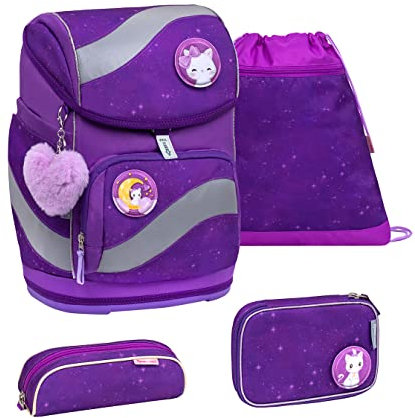 Belmil 405-51 Schulranzen Set 4 - teilig (Purple Sky)