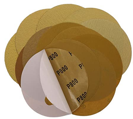 Sandpapier 6 150mm Sandpapier PSA Selbstklebende klebende Rückschleifscheibe for DA. Sanders for Automobil- und Holzbearbeitung (Color : 120 Grit, Size : 20 Pcs)
