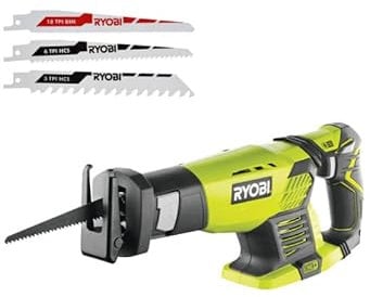 Confezione RYOBI - Sega a nastro RRS1801M - 18V OnePlus senza batteria e caricabatterie - Set di 3 lame speciali per seg