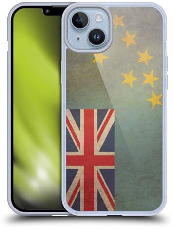 Head Case Designs Tuvalu Tuvaluano Conjunto de Banderas Vintage 5 Caso de Gel Suave Compatible con Apple iPhone 14 Plus