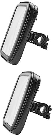 Supvox 2 Sätze Handy Wasserdichte Tasche Fahrradaufbewahrungstasche Sport-smartphone-tasche Telefonhalterung Handytasche Fürs Fahrrad Fahrradlenkertaschen Heimtrainer Frontstrahlpaket Pu