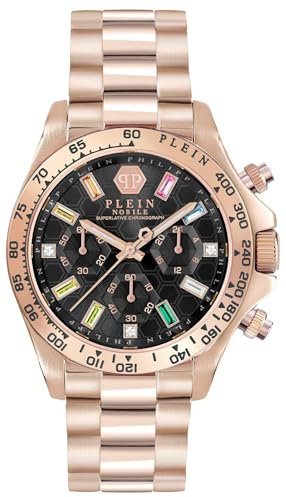 Philipp Plein Damen Uhr Analog Quarz Chrono NOBILE Lady PWSBA0423 Edelstahl