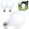 Lumiled 3x E27 LED Lampen G95 Vintage 8W Ersetzt 75W Glühlampe 880lm Leuchtmittel 4000K Neutralweiß Glühbirne milchig Filament Globe Glas Große Kugel Deko 3 Stück Birnen Haus Café Bar Ø95mm