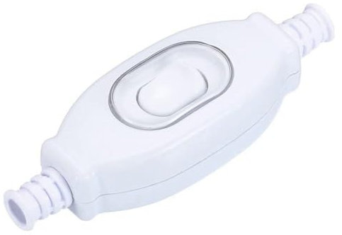 Interruttore intermedio impermeabile IP65 bianco adatto per esterni a 2 poli, 3 A, 250 V, adatto per LED, SMD