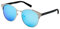Layoners Fusia Fever Sonnenbrille, Damen, Polarisierte Gläser, UV400-Schutz, Blendschutz, Verspiegelt, Leicht, Bequem, Metall-Zink-Legierung, TAC (Blau)
