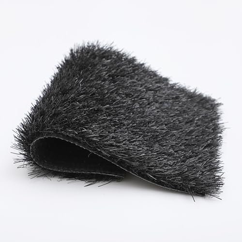 XLIHAWY Kunstrasen, Kunstrasen, Rasenteppich, Rasenteppich mit hoher Dichte, schneidbar (Farbe: Grau, Größe: 1 x 0,9 m)