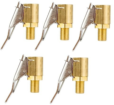 CLISPEED 5st Auto Aufblasbares Spannfutter Reifenventilschaft Gefälschte Pflanzen Natacion-zubehör Luftkompressor Düse Clip Reifenverbinder Autoreifen-luftfüller Kupfer Pneumatisch Wagen